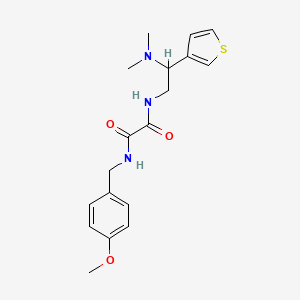 N1-(2-(dimethylamino)-2-(thiophen-3-yl)ethyl)-N2-(4-methoxybenzyl)oxalamide