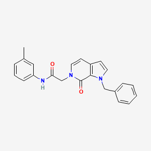 2-(1-benzyl-7-oxo-1,7-dihydro-6H-pyrrolo[2,3-c]pyridin-6-yl)-N-(3-methylphenyl)acetamide