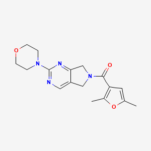 (2,5-dimethylfuran-3-yl)(2-morpholino-5H-pyrrolo[3,4-d]pyrimidin-6(7H)-yl)methanone