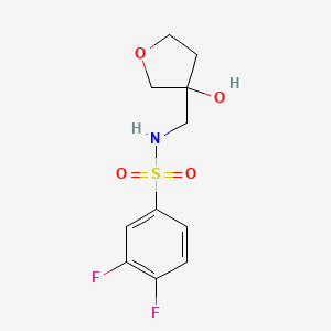 3,4-difluoro-N-((3-hydroxytetrahydrofuran-3-yl)methyl)benzenesulfonamide
