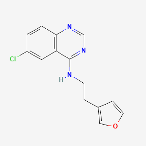 6-Chloro-N-[2-(furan-3-yl)ethyl]quinazolin-4-amine