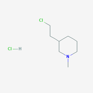 3-(2-Chloroethyl)-1-methylpiperidine;hydrochloride