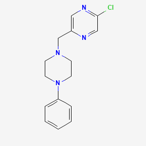 2-Chloro-5-[(4-phenylpiperazin-1-yl)methyl]pyrazine