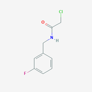 2-chloro-N-[(3-fluorophenyl)methyl]acetamide