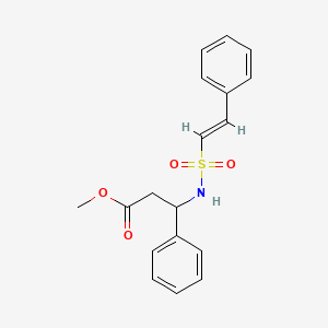 methyl 3-phenyl-3-[[(E)-2-phenylethenyl]sulfonylamino]propanoate