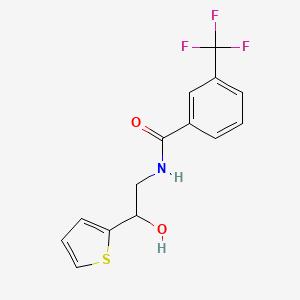 N-(2-hydroxy-2-(thiophen-2-yl)ethyl)-3-(trifluoromethyl)benzamide
