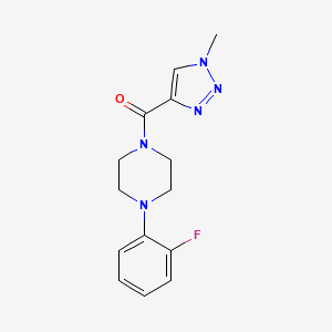 (4-(2-fluorophenyl)piperazin-1-yl)(1-methyl-1H-1,2,3-triazol-4-yl)methanone