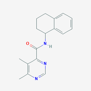 5,6-Dimethyl-N-(1,2,3,4-tetrahydronaphthalen-1-yl)pyrimidine-4-carboxamide