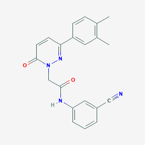 N-(3-cyanophenyl)-2-[3-(3,4-dimethylphenyl)-6-oxopyridazin-1(6H)-yl]acetamide