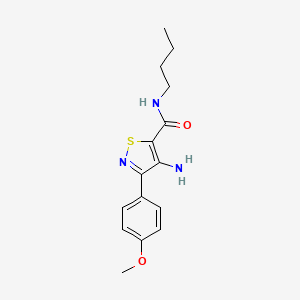4-amino-N-butyl-3-(4-methoxyphenyl)isothiazole-5-carboxamide