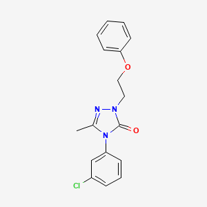 4-(3-chlorophenyl)-5-methyl-2-(2-phenoxyethyl)-2,4-dihydro-3H-1,2,4-triazol-3-one