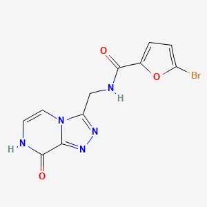 5-bromo-N-((8-hydroxy-[1,2,4]triazolo[4,3-a]pyrazin-3-yl)methyl)furan-2-carboxamide