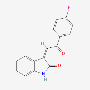 3-(4-Fluorophenacylidene)indoline-2-one
