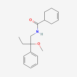 molecular formula C18H25NO2 B2720927 N-(2-methoxy-2-phenylbutyl)cyclohex-3-ene-1-carboxamide CAS No. 1797560-29-2