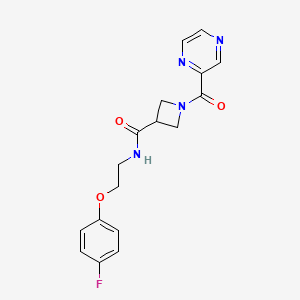 N-(2-(4-fluorophenoxy)ethyl)-1-(pyrazine-2-carbonyl)azetidine-3-carboxamide