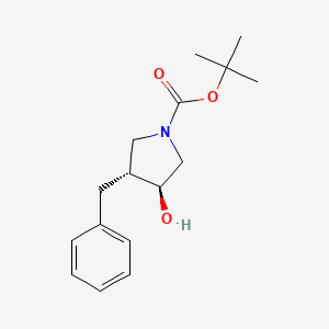 Tert-butyl (3R,4S)-3-benzyl-4-hydroxypyrrolidine-1-carboxylate