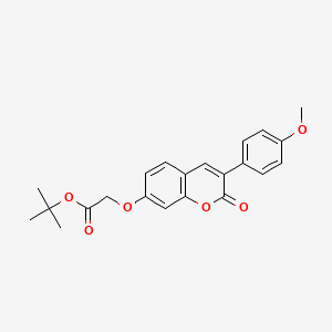 molecular formula C22H22O6 B2720939 tert-butyl 2-{[3-(4-methoxyphenyl)-2-oxo-2H-chromen-7-yl]oxy}acetate CAS No. 869080-66-0
