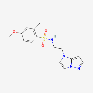 N-(2-(1H-imidazo[1,2-b]pyrazol-1-yl)ethyl)-4-methoxy-2-methylbenzenesulfonamide