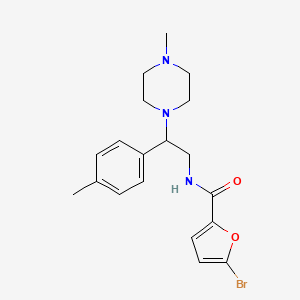 molecular formula C19H24BrN3O2 B2720945 5-bromo-N-(2-(4-methylpiperazin-1-yl)-2-(p-tolyl)ethyl)furan-2-carboxamide CAS No. 898448-98-1