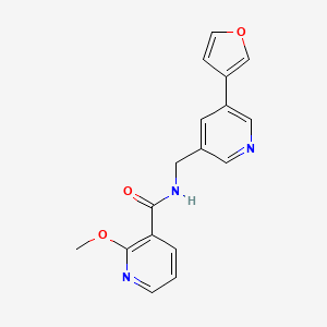 N-((5-(furan-3-yl)pyridin-3-yl)methyl)-2-methoxynicotinamide