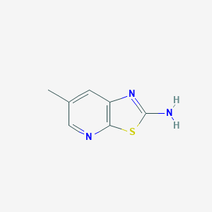 molecular formula C7H7N3S B2720953 6-Methylthiazolo[5,4-b]pyridin-2-amine CAS No. 1206549-77-0
