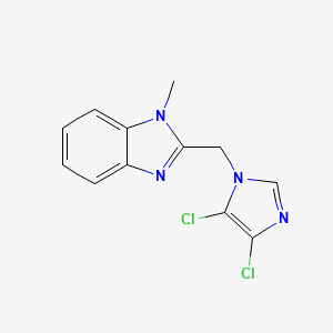 2-((4,5-dichloro-1H-imidazol-1-yl)methyl)-1-methyl-1H-benzo[d]imidazole