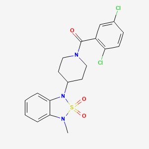 (2,5-dichlorophenyl)(4-(3-methyl-2,2-dioxidobenzo[c][1,2,5]thiadiazol-1(3H)-yl)piperidin-1-yl)methanone