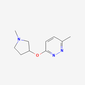 3-Methyl-6-[(1-methylpyrrolidin-3-yl)oxy]pyridazine