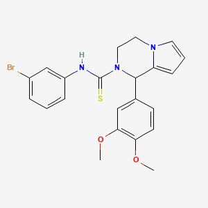 N-(3-bromophenyl)-1-(3,4-dimethoxyphenyl)-3,4-dihydropyrrolo[1,2-a]pyrazine-2(1H)-carbothioamide