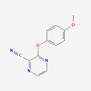 3-(4-Methoxyphenoxy)pyrazine-2-carbonitrile