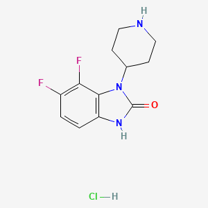 6,7-Difluoro-1-(piperidin-4-yl)-1,3-dihydro-2H-benzo[d]imidazol-2-one hydrochloride