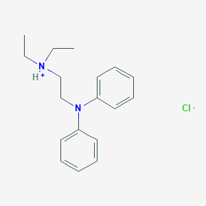 molecular formula C18H25ClN2 B027210 N,N-Diethyl-N',N'-diphenyl-ethylenediamine hydrochloride CAS No. 101418-45-5