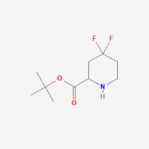 molecular formula C10H17F2NO2 B2721005 Tert-butyl 4,4-difluoropiperidine-2-carboxylate CAS No. 2287267-10-9