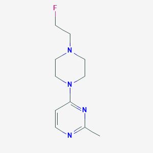 molecular formula C11H17FN4 B2721006 4-(4-(2-Fluoroethyl)piperazin-1-yl)-2-methylpyrimidine CAS No. 2034284-52-9