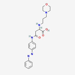 molecular formula C23H29N5O4 B2721009 (Z)-2-((3-morpholinopropyl)amino)-4-oxo-4-((4-(phenyldiazenyl)phenyl)amino)butanoic acid CAS No. 1096706-32-9
