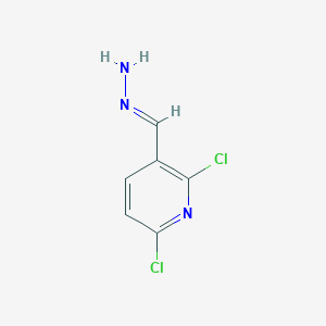 molecular formula C6H5Cl2N3 B2721012 2,6-二氯-3-(肼甲基)吡啶 CAS No. 2140803-84-3