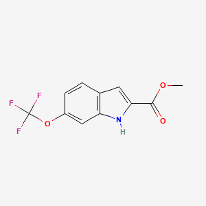 molecular formula C11H8F3NO3 B2721163 Methyl 6-(Trifluoromethoxy)indole-2-carboxylate CAS No. 1154319-87-5