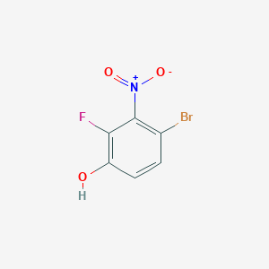 molecular formula C6H3BrFNO3 B2721164 4-Bromo-2-fluoro-3-nitrophenol CAS No. 1805031-72-4