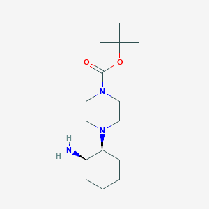 molecular formula C15H29N3O2 B2721200 tert-butyl 4-[(1S,2R)-2-aminocyclohexyl]piperazine-1-carboxylate CAS No. 2177263-19-1