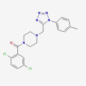 (2,5-dichlorophenyl)(4-((1-(p-tolyl)-1H-tetrazol-5-yl)methyl)piperazin-1-yl)methanone