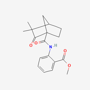 Methyl 2-{[(3,3-dimethyl-2-oxobicyclo[2.2.1]hept-1-yl)carbonyl]amino}benzoate