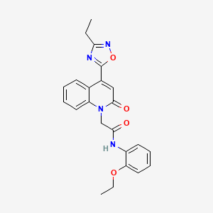 B2721247 N-(2-ethoxyphenyl)-2-(4-(3-ethyl-1,2,4-oxadiazol-5-yl)-2-oxoquinolin-1(2H)-yl)acetamide CAS No. 1251703-32-8