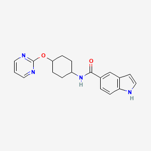 N-((1r,4r)-4-(pyrimidin-2-yloxy)cyclohexyl)-1H-indole-5-carboxamide