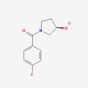 molecular formula C11H12FNO2 B2721362 (3R)-1-(4-fluorobenzoyl)pyrrolidin-3-ol CAS No. 1568014-78-7