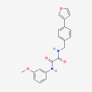 molecular formula C20H18N2O4 B2721382 N1-(4-(furan-3-yl)benzyl)-N2-(3-methoxyphenyl)oxalamide CAS No. 2034603-31-9