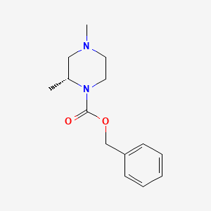 molecular formula C14H20N2O2 B2721388 Benzyl (2r)-2,4-dimethylpiperazine-1-carboxylate CAS No. 1033717-15-5