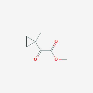molecular formula C7H10O3 B2721412 Methyl 2-(1-methylcyclopropyl)-2-oxoacetate CAS No. 55674-21-0