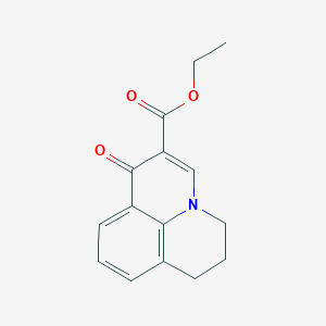 molecular formula C15H15NO3 B2721443 ethyl 1-oxo-6,7-dihydro-1H,5H-pyrido[3,2,1-ij]quinoline-2-carboxylate CAS No. 59611-46-0