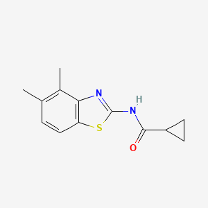 B2721477 N-(4,5-dimethylbenzo[d]thiazol-2-yl)cyclopropanecarboxamide CAS No. 864860-81-1