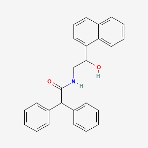 molecular formula C26H23NO2 B2721479 N-(2-hydroxy-2-(naphthalen-1-yl)ethyl)-2,2-diphenylacetamide CAS No. 1351597-96-0